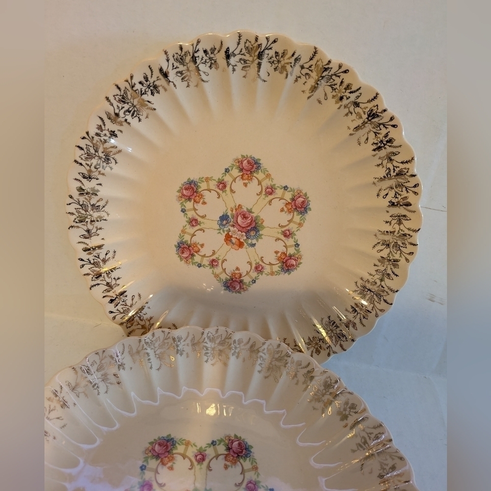 Vintage Franklinware 22K Gold Plate USA. Set of 5.